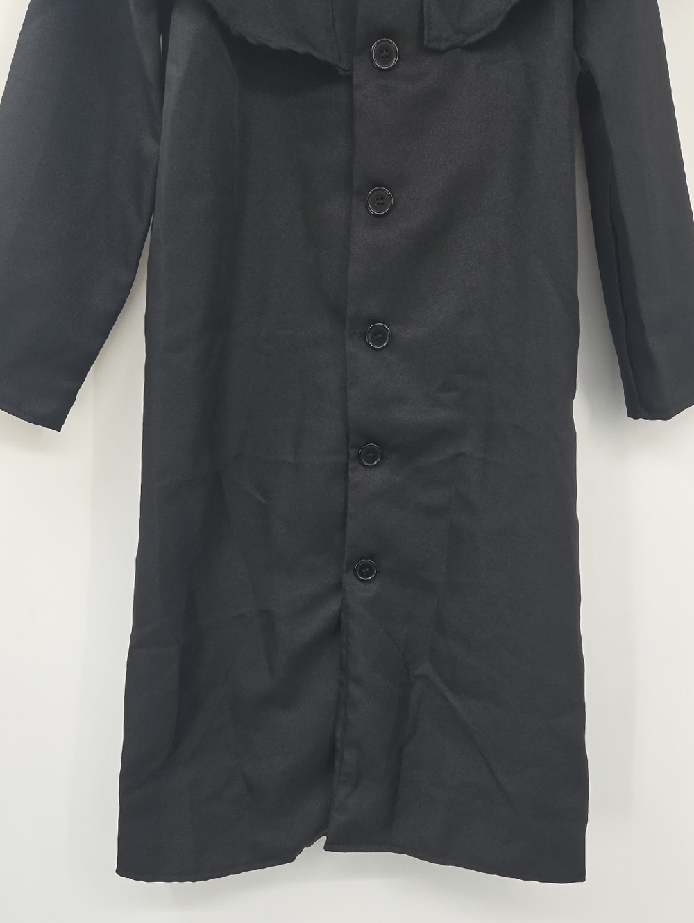 Children's Black Priest Costume with Gold Cross - Picture 9 of 16